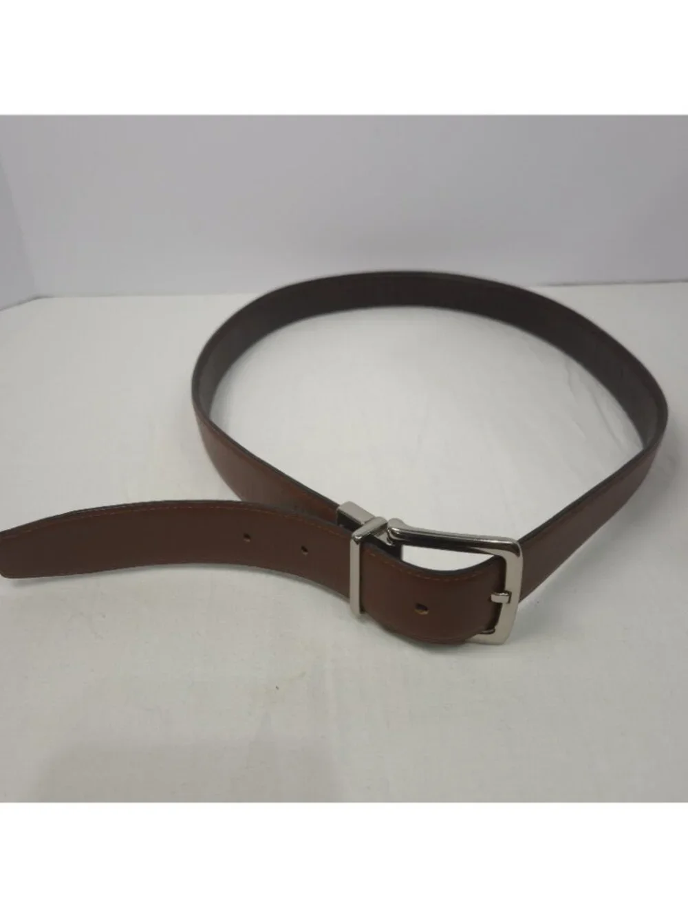 Cole Haan 32mm (1¼”) Men’s Reversible Feather Edge Leather Belt Black/Brown 38